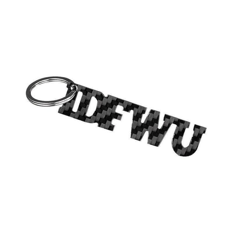 Real Carbon Fiber I.D.F.W.U Keychain from Simply Carbon Fiber