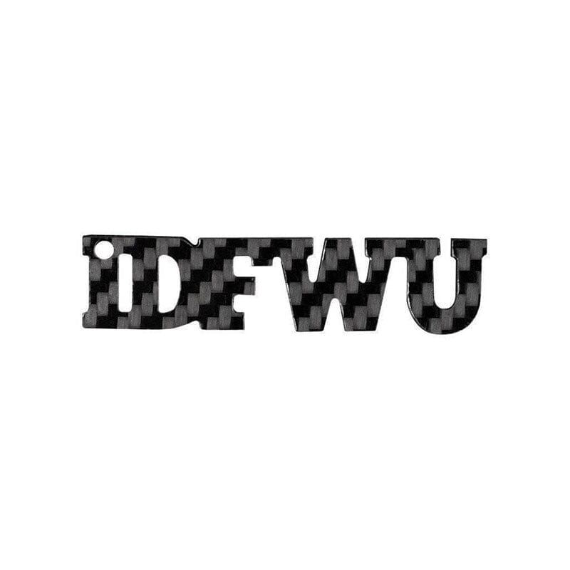 Real Carbon Fiber I.D.F.W.U Keychain from Simply Carbon Fiber