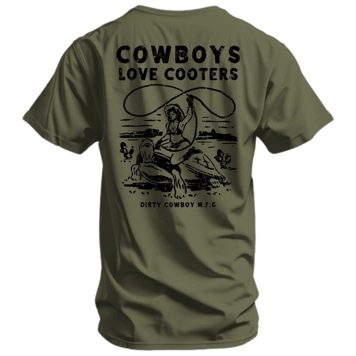 Cowboys Love Cooters Men's T-Shirt From Combat Iron Apparel