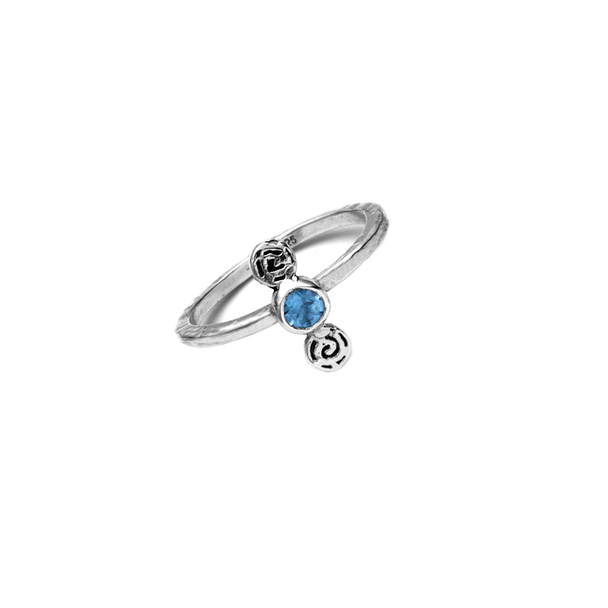 Barnes Metalwork Birthstone Sterling Silver Ring from Cynthia Gale New York