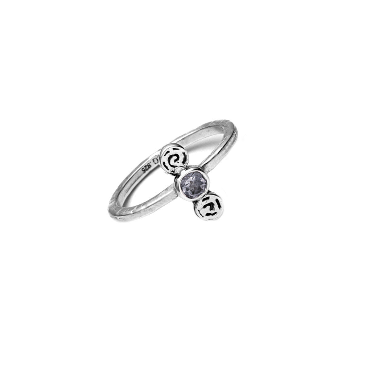 Barnes Metalwork Birthstone Sterling Silver Ring from Cynthia Gale New York