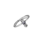 Barnes Metalwork Birthstone Sterling Silver Ring from Cynthia Gale New York
