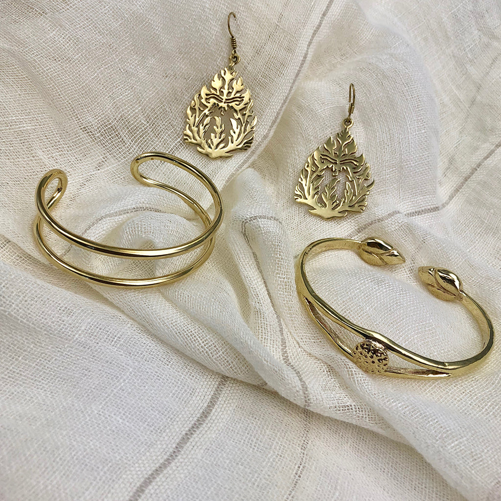 Khmer Temple Earrings from SLATE + SALT