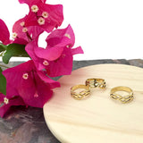 Cambodian Leaf Ring from SLATE + SALT