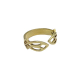 Cambodian Leaf Ring from SLATE + SALT