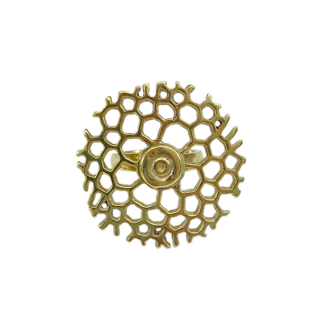 Bombshell Honeycomb Ring from SLATE + SALT