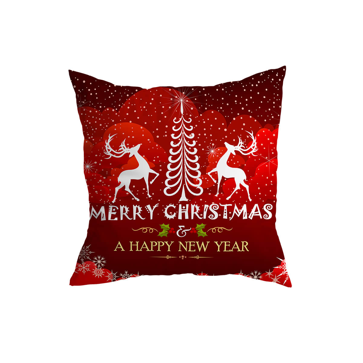 Red Christmas Cushion Covers from Moderny