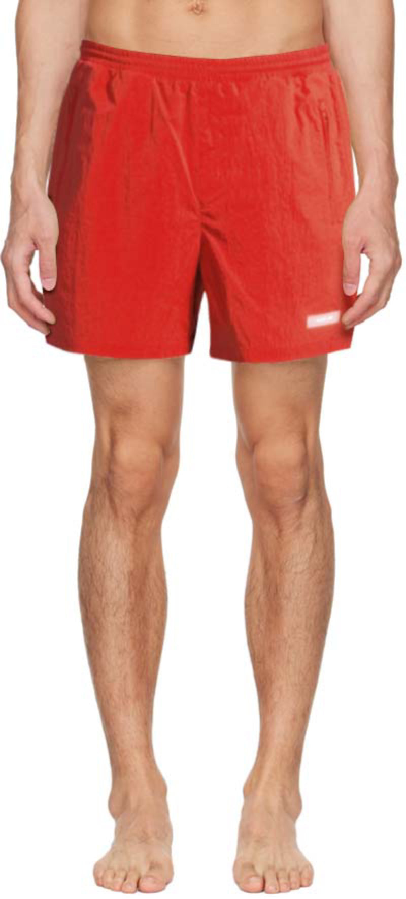 Helmut Lang MEN'S AIRY Logo Polyamide-Blend Swim Shorts – Lightweight and Quick-Drying from Infinite Basics