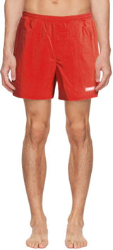 Helmut Lang MEN'S AIRY Logo Polyamide-Blend Swim Shorts – Lightweight and Quick-Drying from Infinite Basics