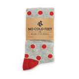 Red Polka Dot Socks from No Cold Feet