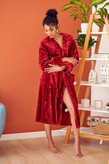 Hooded Plush Bathrobes for Women From Lotus Linen
