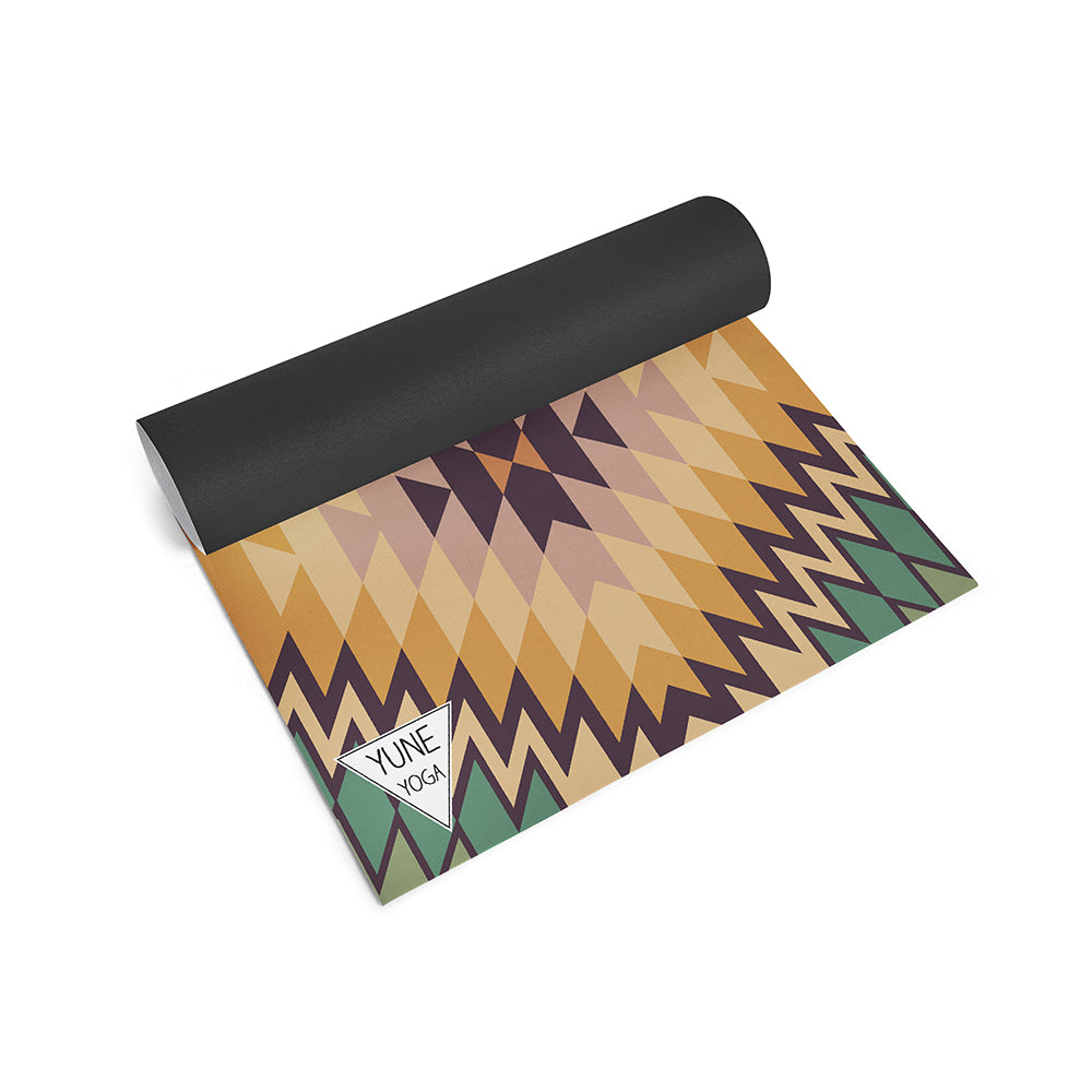 Red Rocks Grass Yoga Mat – 6 mm Extra Thick, Double-Sided Non-Slip, Eco-Friendly PER with Desert Canyon Design | from Yune Yoga