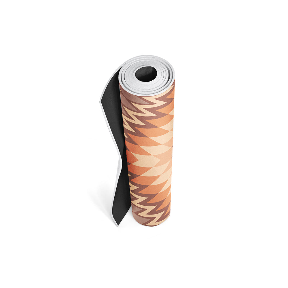 Red Rocks Sunrise Yoga Mat – 6 mm Extra Thick, Double-Sided Non-Slip, Eco-Friendly PER with Desert Sunrise Design | from Yune Yoga