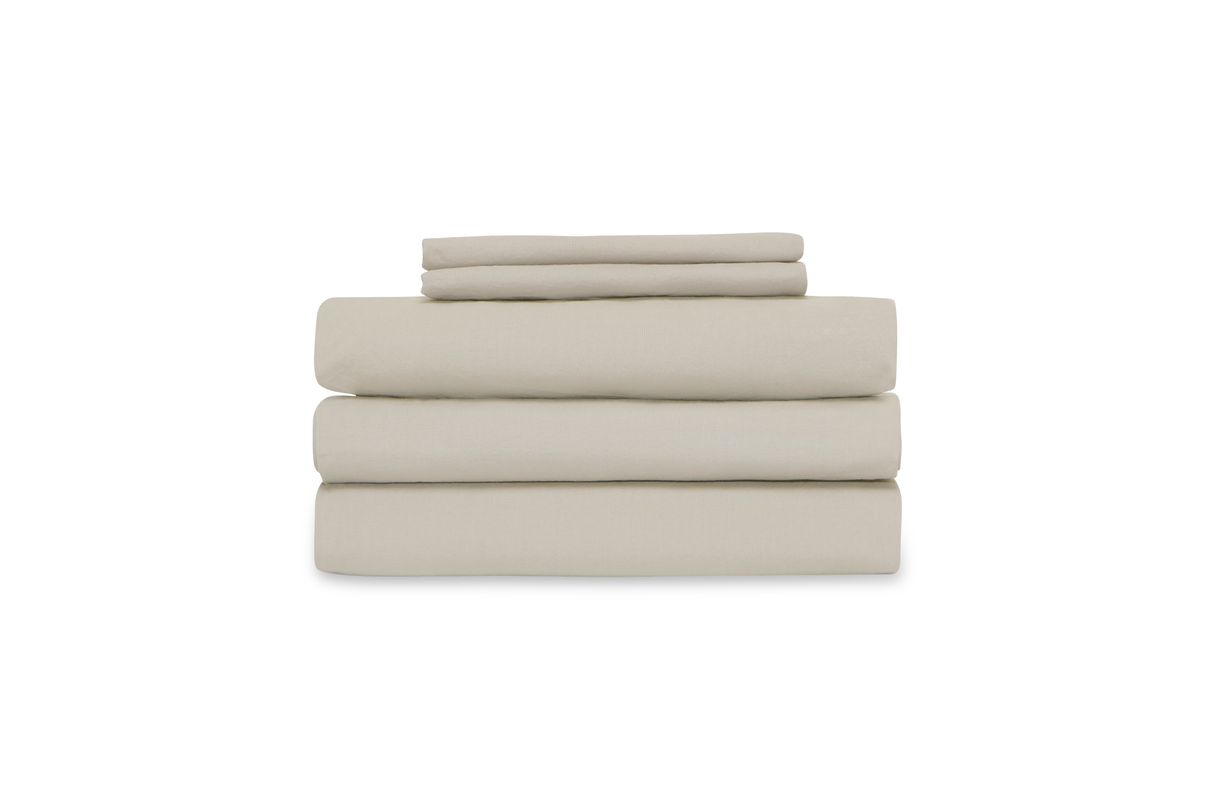 Relaxed Percale Sheet Set from French Presse Linens
