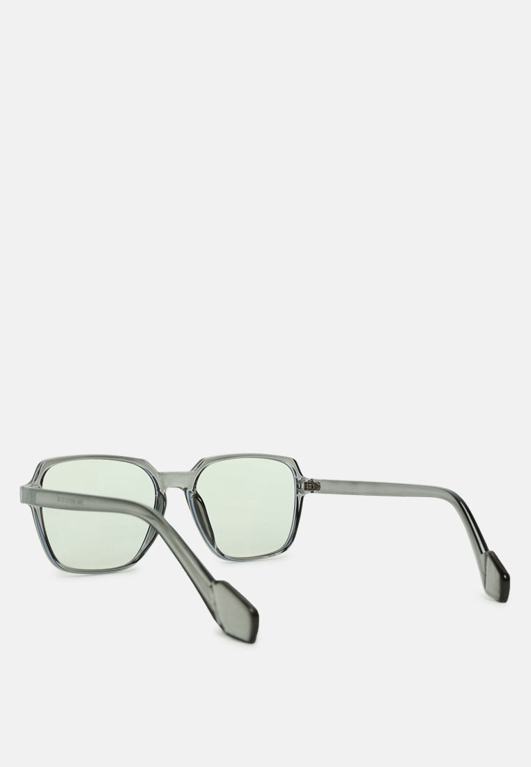 Relaxed Transparent Square Sunglasses from London Rag International