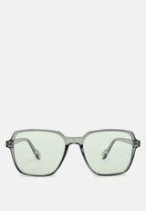 Relaxed Transparent Square Sunglasses from London Rag International