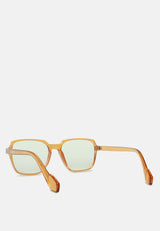 Relaxed Transparent Square Sunglasses from London Rag International