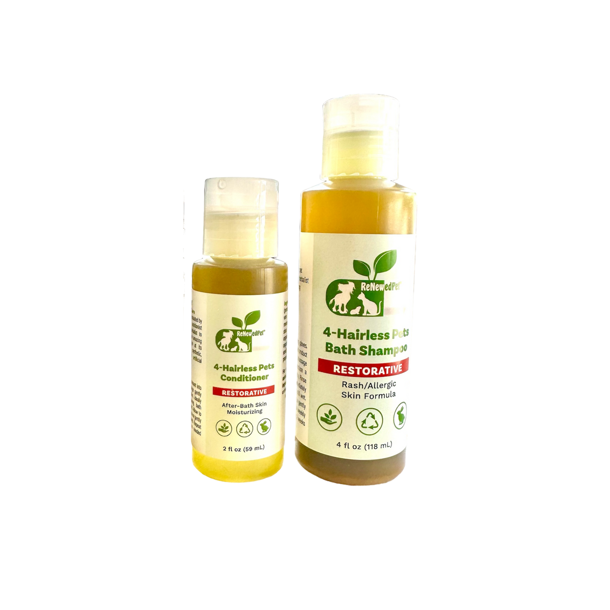 4-HAIRLESS PETS RESTORATIVE SHAMPOO & CONDITIONER from ReNewedPet