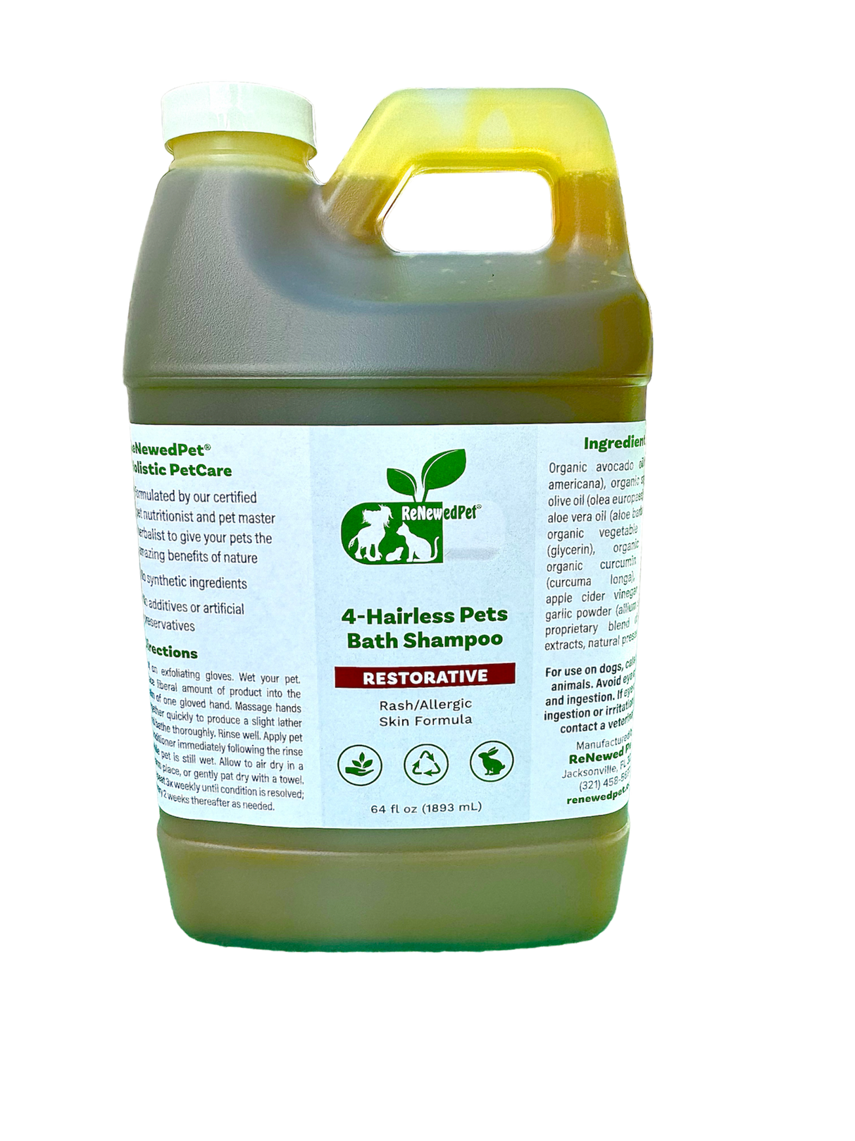 4-HAIRLESS PETS RESTORATIVE BATH SHAMPOO from ReNewedPet