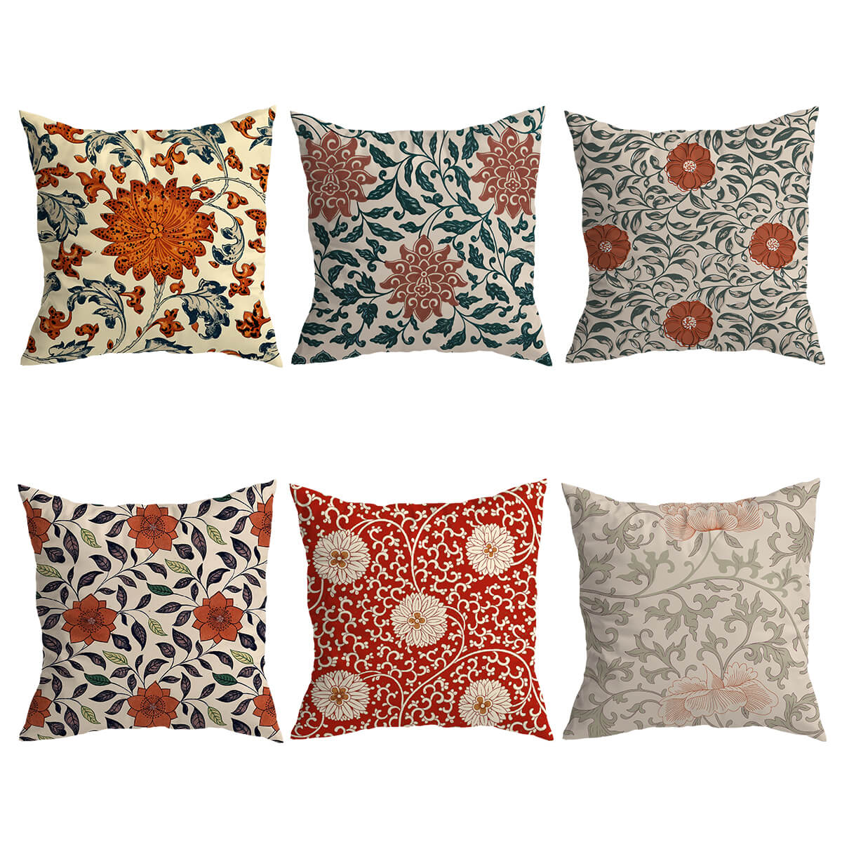 Retro Dahlia Cushion Covers from Moderny