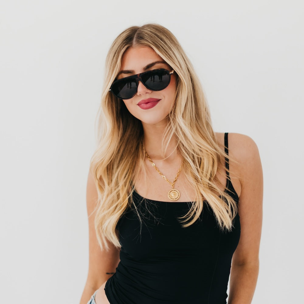 Retro Oval Flat Sunglasses from Pretty Simple