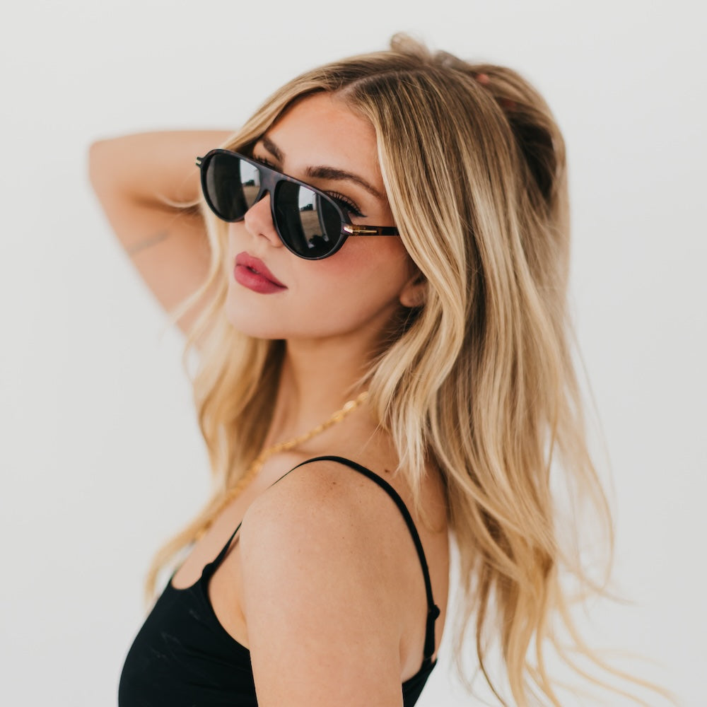 Retro Oval Flat Sunglasses from Pretty Simple