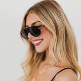 Retro Oval Flat Sunglasses from Pretty Simple