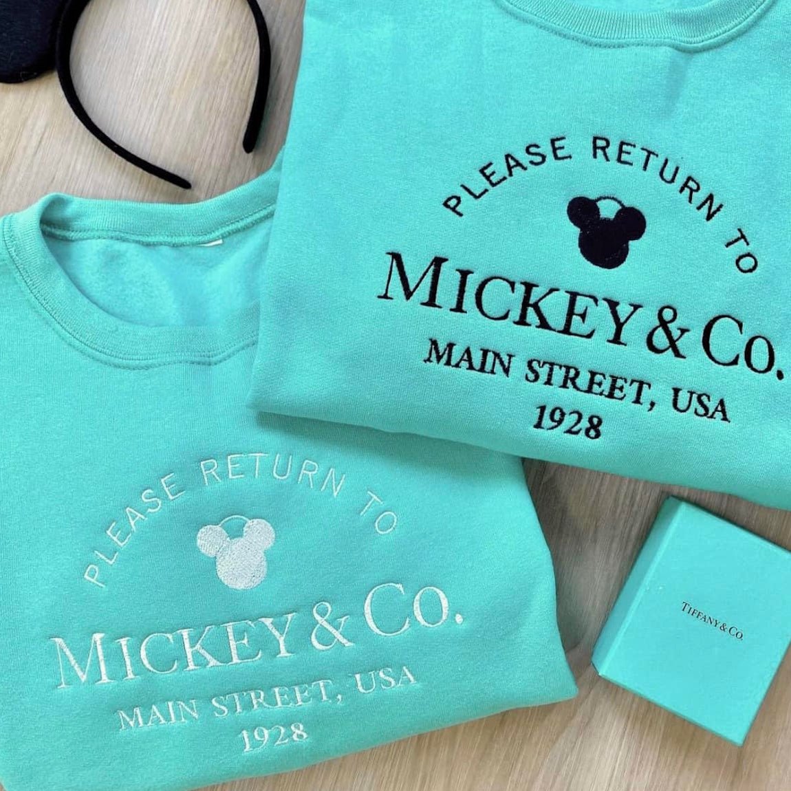 'Return To Mickey & Co.' Embroidered Crewneck Sweatshirt from United Monograms