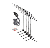 GRIFFIN Microphone Stand (Pack of 5) with XLR Cables & Mic Clip - Telescoping Boom Arm Tripod Legs for Studio Recording Accessories, Singing Vocal from GeekStands