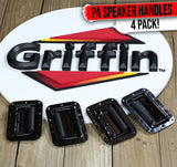 Flush Speaker Cabinet Handles for DJ PA Rack Road Case (Set of 4) by GRIFFIN - Spring Loaded from GeekStands
