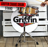 GRIFFIN Deluxe Snare Drum Stand | Percussion Hardware Kit with Key | Double Braced Medium Weight Mount for Snares, Tom Drums & Practice Pad | Adjustable Height & Tilting Gear Clamp Style Basket  from GeekStands.com