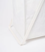 Laundry Hamper with Cotton Liner - Two Sizes - Steel + Cotton from Yamazaki Home