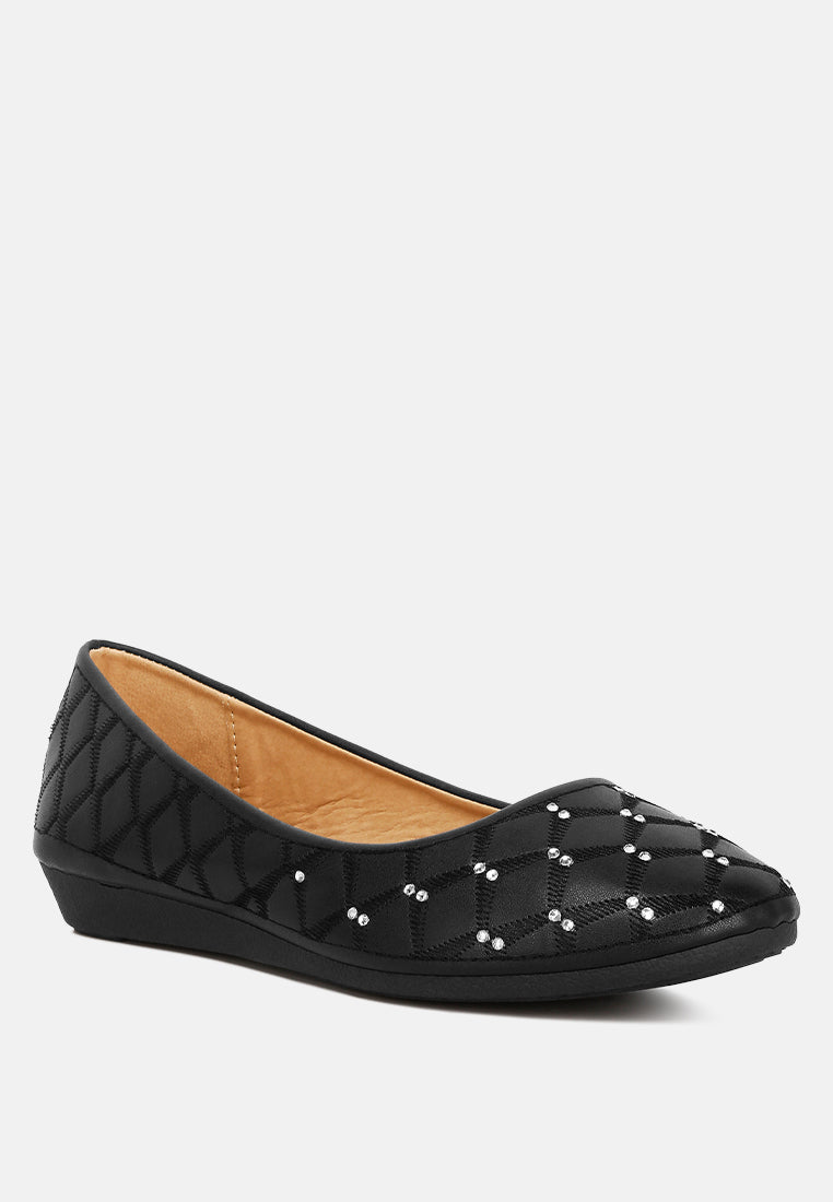 Gia Rhinestone Embellished Women'S Ballerinas from London Rag International