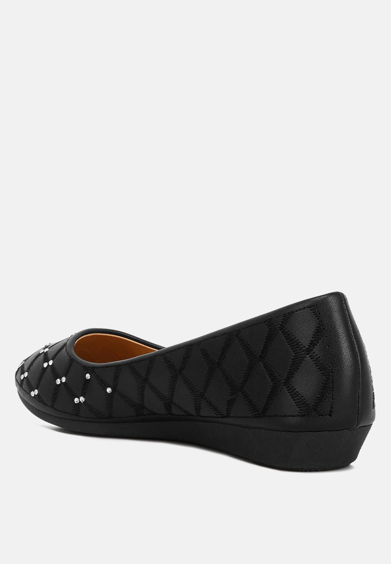 Gia Rhinestone Embellished Women'S Ballerinas from London Rag International