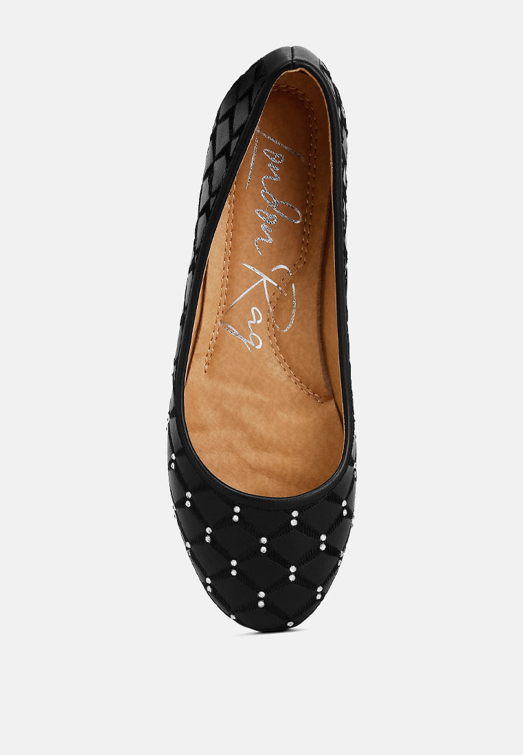Gia Rhinestone Embellished Women'S Ballerinas from London Rag International