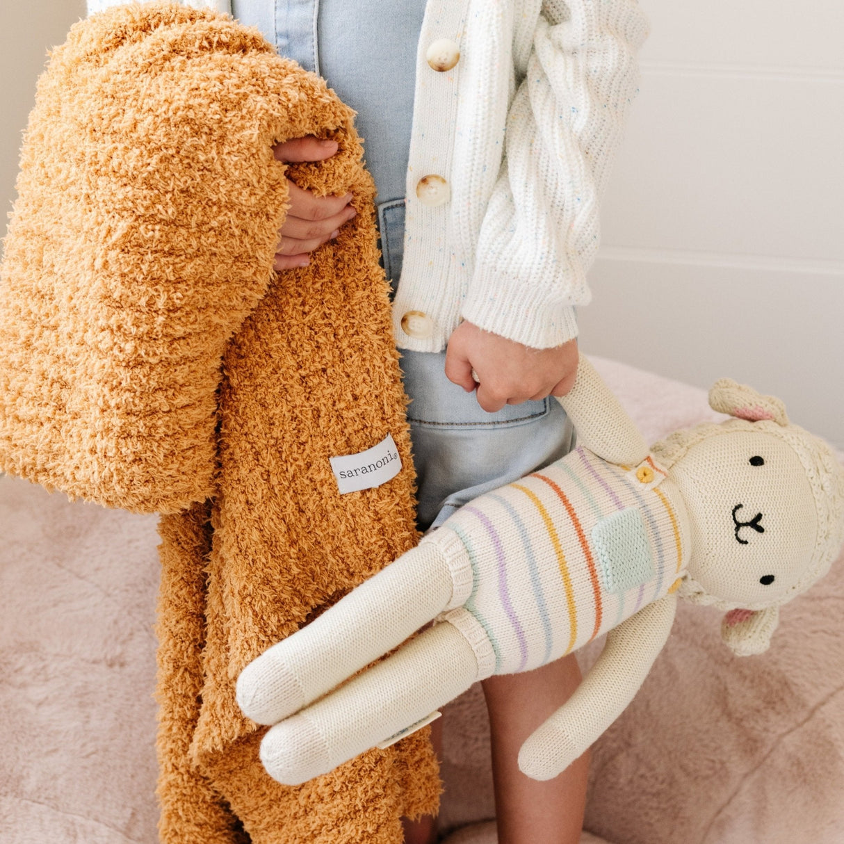 RIBBED BAMBONI® RECEIVING BLANKETS From Saranoni