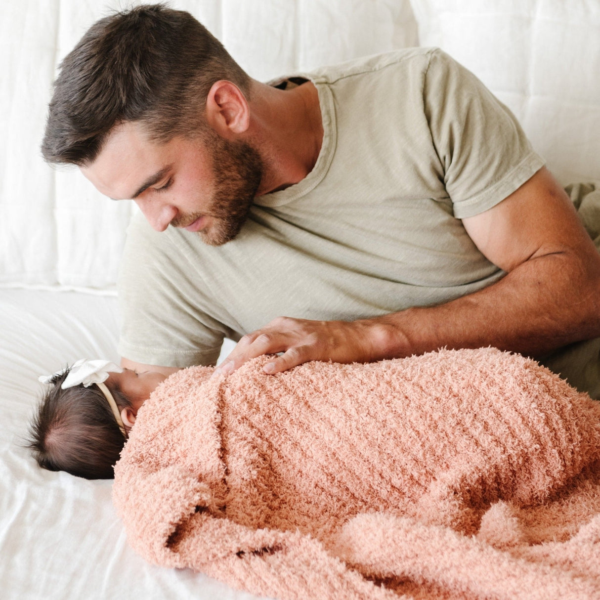 RIBBED BAMBONI® RECEIVING BLANKETS From Saranoni