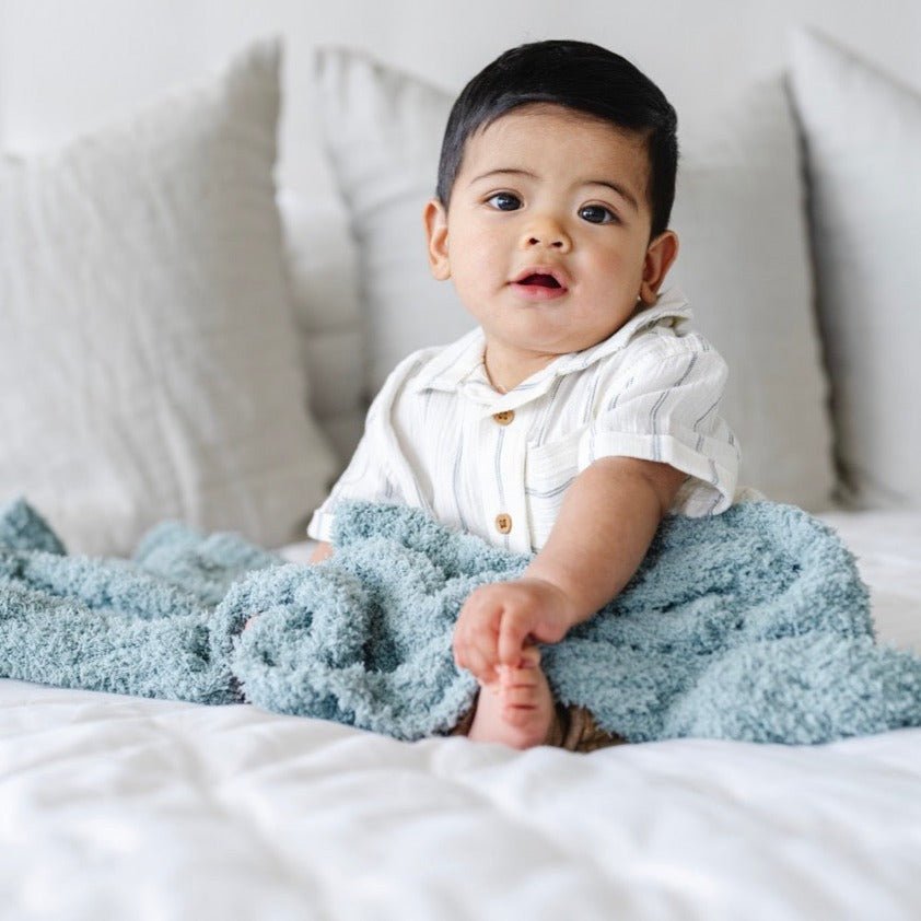 RIBBED BAMBONI® RECEIVING BLANKETS From Saranoni