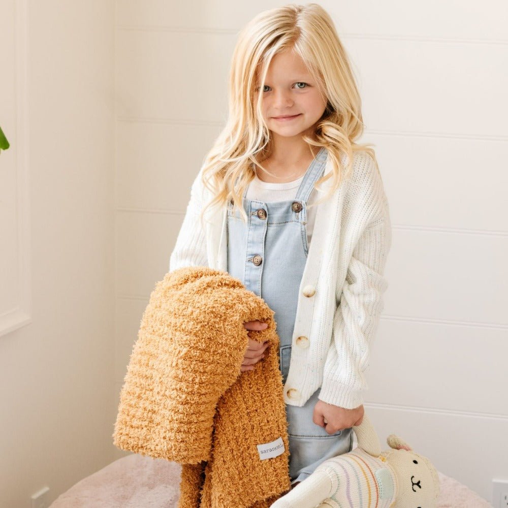 RIBBED BAMBONI® RECEIVING BLANKETS From Saranoni