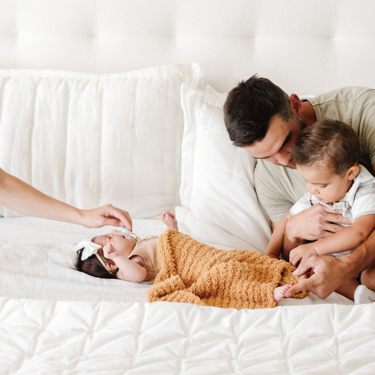 RIBBED BAMBONI® RECEIVING BLANKETS From Saranoni
