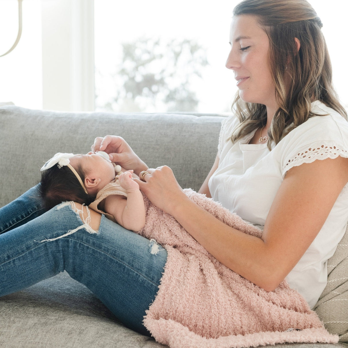 RIBBED BAMBONI® RECEIVING BLANKETS From Saranoni