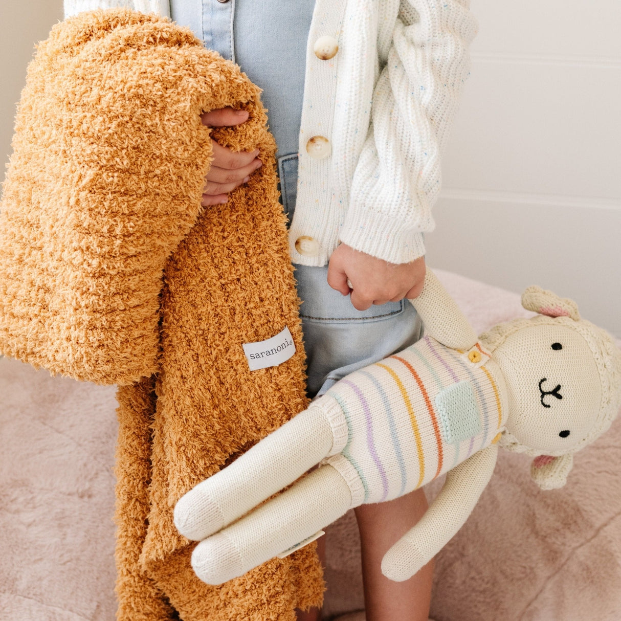 RIBBED BAMBONI® TODDLER BLANKETS From Saranoni