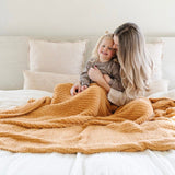 RIBBED BAMBONI® XL BLANKETS From Saranoni