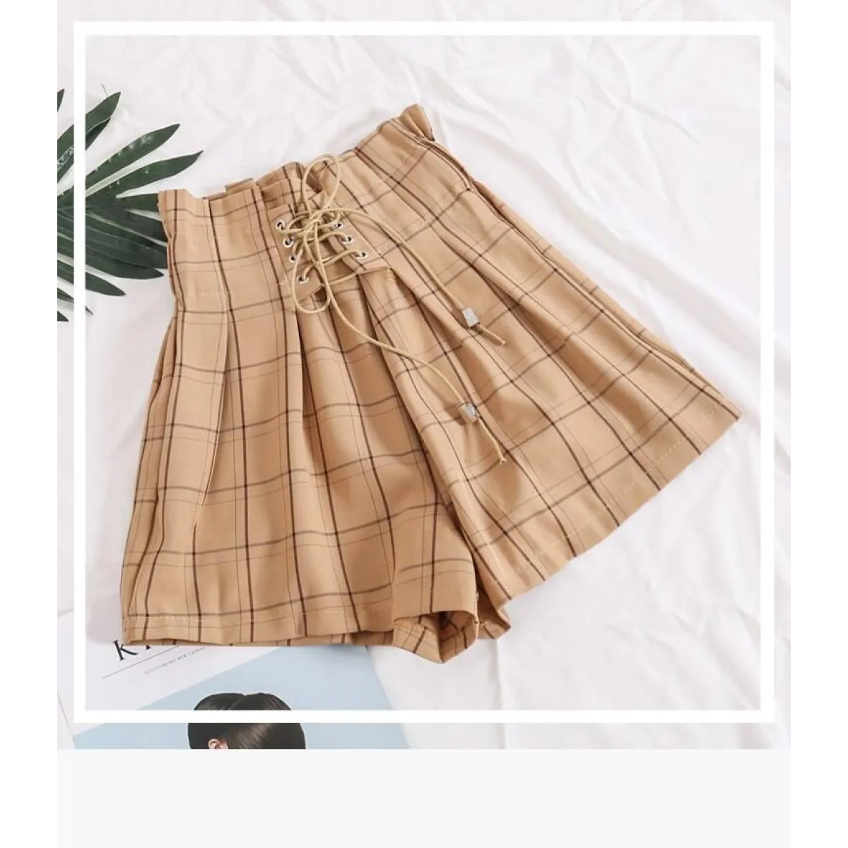 Ribbon Tie High Waist Shorts Strap from Kawaii Stop