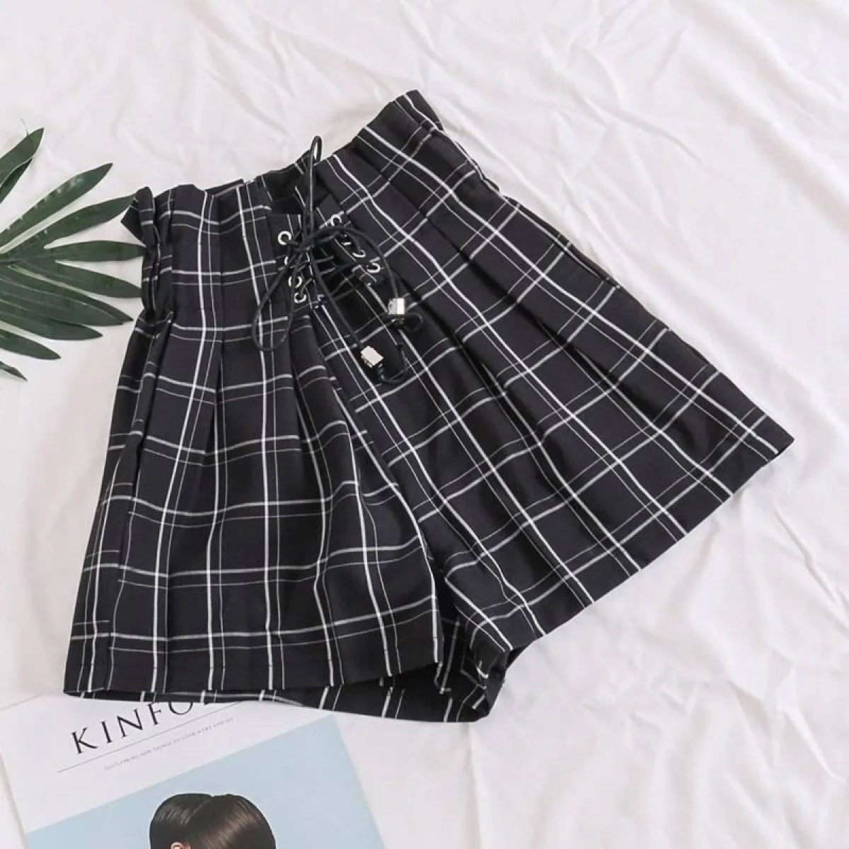 Ribbon Tie High Waist Shorts Strap from Kawaii Stop