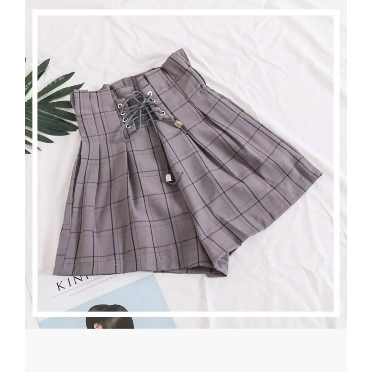 Ribbon Tie High Waist Shorts Strap from Kawaii Stop