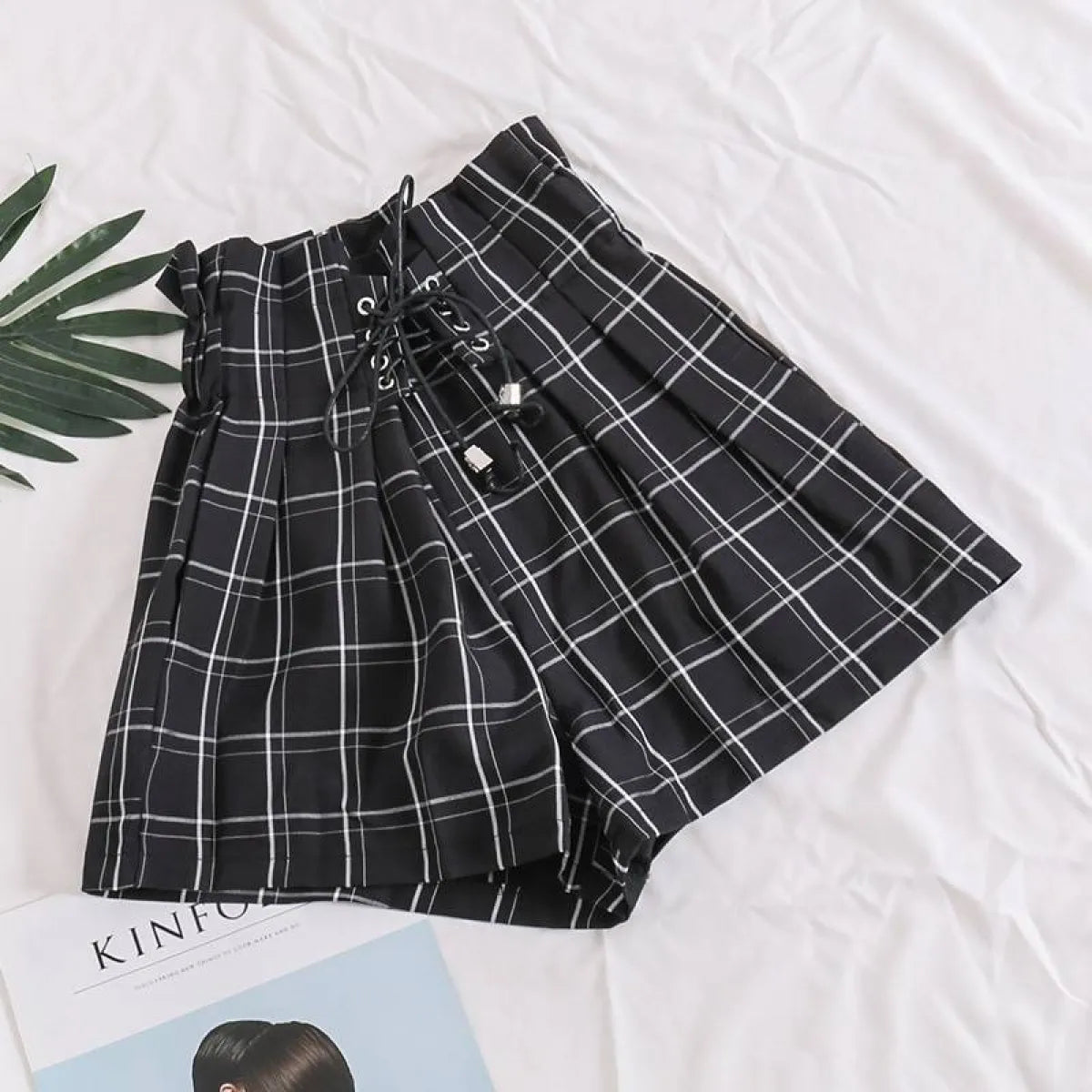 Ribbon Tie High Waist Shorts Strap from Kawaii Stop
