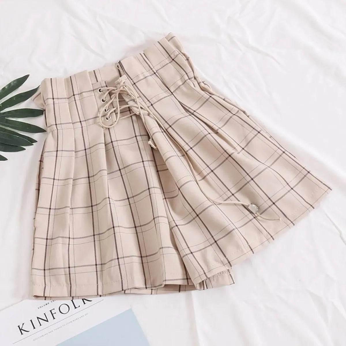 Ribbon Tie High Waist Shorts Strap from Kawaii Stop