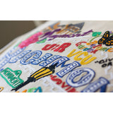 Richmond Virginia Hand-Embroidered Pillow from Quirks!