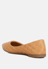 Rikhani Quilted Detail Ballet Flats from London Rag International